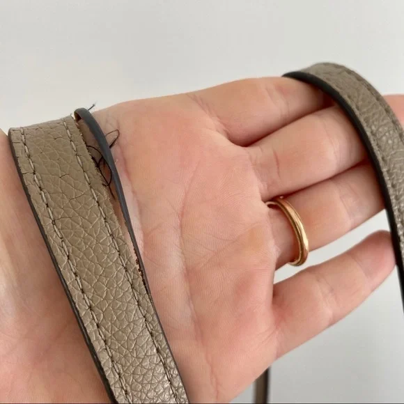 Karl Lagerfeld Dorine Leather Tote Bag Taupe/ Tan - Picture 5 of 12